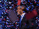 Em seu primeiro discurso, que foi acompanhado com atenção por grande parte do planeta, Obama afirmou que o "melhor ainda está por vir" e fez um discurso conciliador, convidando o rival, o republicano Mitt Romney, a trabalhar junto com ele para levar o país adiante