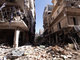Prédios destruídos são vistos em Salah Eldine, em Aleppo, uma das cidades mais afetadas pela guerra civil que acontece na Síria