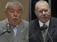 A mudança na aparência do ex-presidente Luiz Inácio Lula da Silva (PT), provocada pelo câncer de laringe que teve, deixou o petista parecido com o presidente do Senado, José Sarney (PMDB). O cabelo e o bigode não são quase iguais?