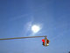 Nesta foto, Hocking fez de tudo para pegar a lua cheia sobre o Oklahoma, uma daquelas lanchonetes clássicas de Detroit