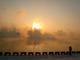 Na interiorana
Jilin, também na China, nascer do sol em meio ao inverno