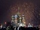 A famosa Praça Vermelha de Moscou, Rússia, recebeu uma multidão de "foliões" que foram ver a queima de fogos da belíssima Catedral de São Basílio, um dos principais cartões-postais da capital russa