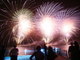 Em Dacar, no Senegal, os fogos iluminaram o céu durante a celebração do Ano-Novo