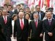 Quando Lula assumiu, novamente se tornou base aliada de apoio ao governo. Em 2005, foi eleito presidente do Senado e acompanhou a posse no segundo mandato (foto)