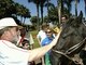 Lula também tinha a casa de campo como um lugar de se encontrar com a natureza. Na foto, em setembro de 2003, Lula e dona Marisa Letícia receberam na Granja do Torto a égua Canastra da Vereda Grande, da raça crioulo, e fizeram festa para o animal