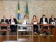 O ex-vice-presidente José de Alencar também participava das reuniões de Lula com os ministros. Dona Marisa Letícia também fazia questão de ir ao local, visitar, quando Lula estava trabalhando na residência oficial da Granja do Torto