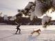 

Dupla formada por homem e animal participa da terceira
edição da corrida de cães na neve, a Zavirukha-2013, perto da vila de Raubichi,
em Belarus