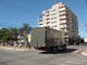 Um caminhão da Brigada Militar precisou transportar os corpos para um ginásio local&nbsp;