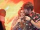 A cantora também recebeu no palco o amigo e cantor Saulo Fernandes