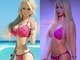 Tudo bem que ela aumentou os seios e capricha na maquiagem, mas tem bastante Photoshop aí, não tem?<br>