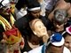 O presidente do STF (Supremo Tribunal Federal), que ficou famoso no julgamento do Mensalão, e a presidente do Brasil, Dilma Rousseff, inspiraram foliões que pularam Carnaval nas ladeiras de Santa Teresa