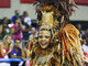 Dandara Oliveira, rainha de bateria da Acadêmicos do Viradouro representou seus ritmistas&nbsp;