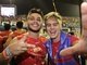 Thomas&nbsp;da banda Restart estava todo animadinho no camarote