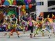 Apresentação trouxe bexigas, palhaços e malabaristas para o sambódromo. O abre-alas mostrava um circo<br><br>