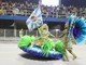 Os jardins suspensos da Babilônia também definiram a fantasia do primeiro casal de mestre-sala e porta-bandeira da escola