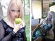 Na imagem acima você pode ver a diferença entre as duas vidas de Valeria Lukyanova, a Barbie ucraniana. Famosa por ter se tornado a versão humana da boneca mais famosa do mundo, Valeria já foi uma simples humana. Teorias levantadas por um site "especializado" na boneca querem fazer crer que foi o casamento de interesse com um ricaço ucraniano que transformou a humana Valeria na versão de carne, osso e silicone da Barbie.&nbsp;