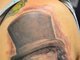 Esse é um dos trabalhos do tatuador salvador: Willy Wonka interpretado por Gene Wilder. A tatuagem é uma paixão na vida do Versago, mas não foi sua prioridade