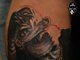 Até mesmo o Coringa teve seu espaço no portfólio do tatuador