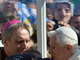 Aclamado, o&nbsp;alemão Joseph Ratzinger&nbsp;percorreu lentamente a praça, a bordo do papamóvel e a pé, e beijou duas crianças