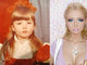 Valeria Lukyanova, a Barbie humana, postou na internet uma série de fotos da época em que ela era apenas uma criança
