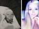 Na série de fotos, ela mistura imagens em preto e branco, da época em que era bebê de chupeta e outras, coloridas, de quando ela devia sonhar em ter uma Barbie para chamar de sua
