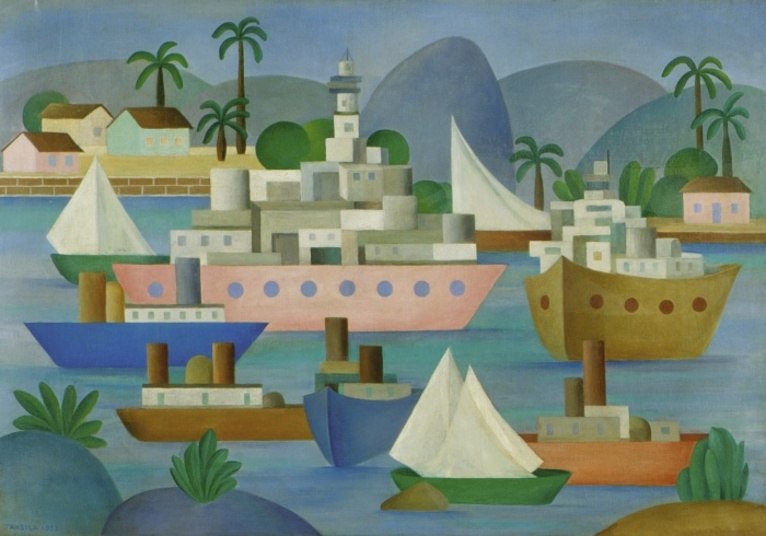 O Porto, pintura de Tarsila do Amaral