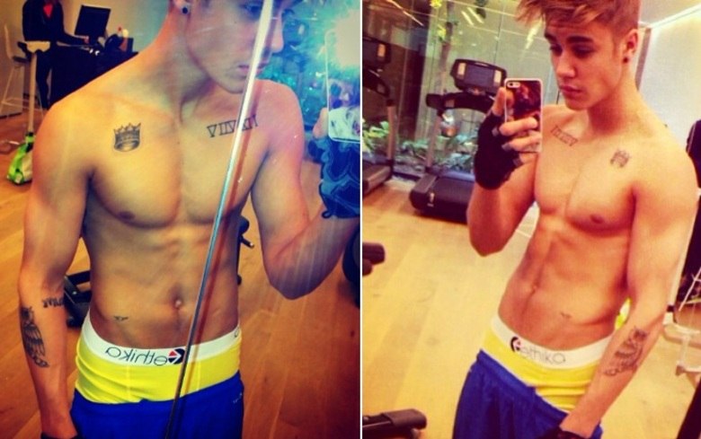 Pois é, ele cresceu! Justin Bieber sempre foi magro e com corpo de menininho, mas agora exibe um físico invejável. O cantor canadense pega pesado na academia e exibe o resultado nas redes sociais. Até mostrar a cueca em fotos, ele mostra! Danadinho, hein?Veja as polêmicas de Justin Bieber!