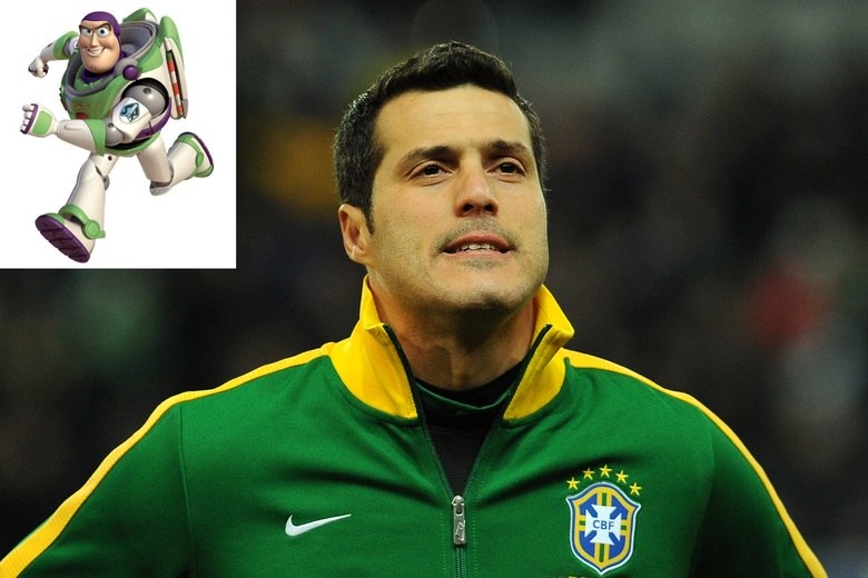 

A Família Scolari não quer brincar na Copa do Mundo. Entretanto, para descontrair um pouco é bom lembrar os apelidos dos jogadores da seleção. O goleiro Júlio César, por exemplo, foi apelidado de 'Queixada'
e também de 'Buzz Lightyear'. Parecido?