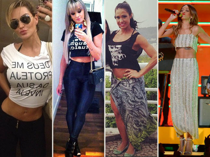 Se antes mostrar a barriguinha era cafona e vulgar, hoje deixar parte do abdôme à mostra é febre entre as celebridades com tudo no lugar. Para provar na balada que a barriga está em dia, há duas opções: o bustiê ou bralet, um top parecido com um sutiã, e o top cropped, que pode ser uma camiseta bem simples ou mais trabalhada, com apliques e bordados, mas que causa a impressão de que foi cortada com uma tesoura.De acordo com o consultor de moda Gustavo Sarti, a barriga de fora requer alguns cuidados.— Em dois casos é de fato proibido. Primeiro, no trabalho. E não se usa muito em ocasiões sociais, como festas. Veja na galeria acima como as famosas estão mostrando a barriguinha!