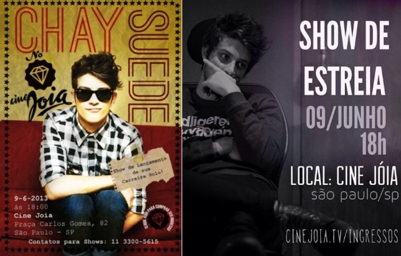 E aí? Não vai perder o show de estreia do Chay em São Paulo, né? Clique aqui para saber tudo sobre a apresentação!