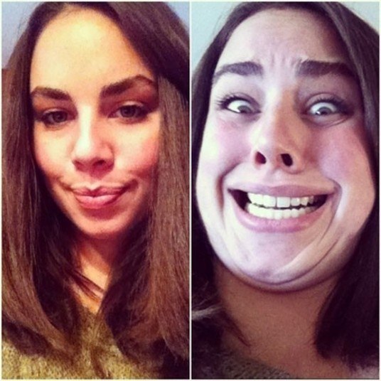 Teoricamente, isso é um sorriso. 