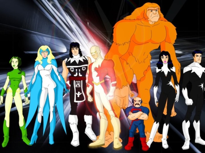 O supergrupo Tropa Alfa, da Marvel, reúne Guardião, Pigmeu,
Sasquatch, Murmúrio e muitos outros