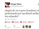 

Já o lutador de taekwondo Diogo Silva perguntou o que os
seus seguidores estavam achando dos protestos

