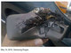 Este Samsung Rogue explodiu no rosto de Corey. Ele teve que limpar os pedaços dos olhos por cerca de 20 minutos — para, depois, sentir uma sensação de ardência muito forte. A Verizon, sua operadora, o ressarciu com outro aparelho