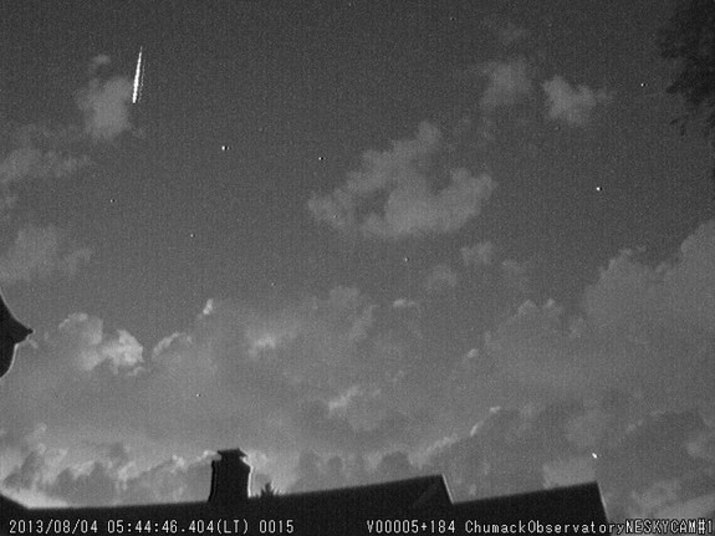 O meteoro passou na cidade de Dayton, em Ohio e foi registrada pelo astronauta John Chumack