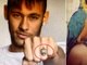 Tanto Neymar quanto Bruna fizeram tatuagens no dedo anelar... Seria esta a aliança do casal?
