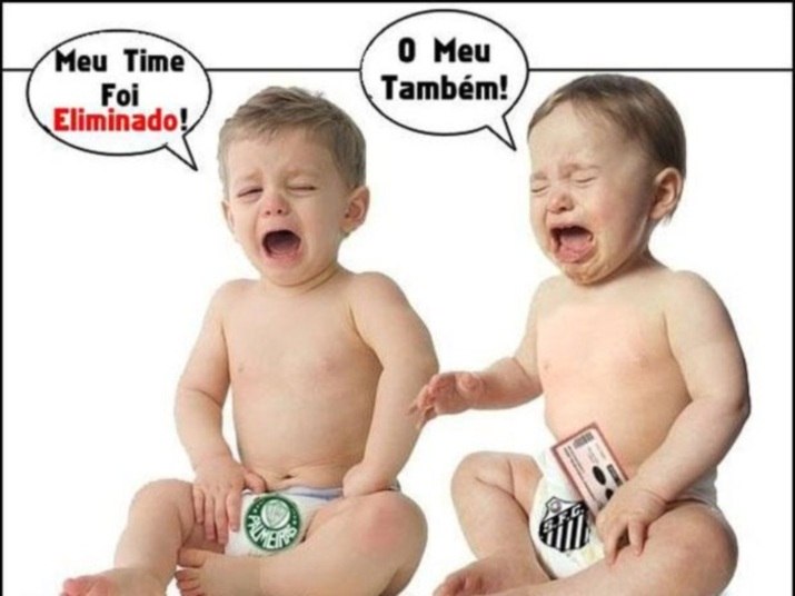 

A eliminação dos rivais não foi perdoada pelo corintianos,
que se vingaram dos adversários nas redes sociaisVeja fotos pra irritar aqueles que acharam o selinho do Sheik o fim do mundo