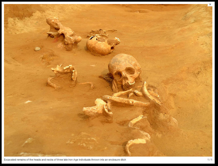 

Arqueólogos encontraram muitas ossadas humanas na região
de Somerset, na Grã-Bretanha, que podem ser resultado de um grande massacre.
Cerca de centenas, senão milhares de pessoas, foram decepadas cruelmente,
segundo o jornal The Independent

