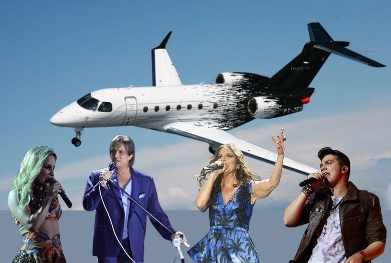 A fim de economizar tempo e faturar mais com agenda de shows de demais negócios, artistas e empresários torraram milhões para ter seus próprios aviões. Além do investimento na aeronave, ainda há as despesas de manutenção. O R7 apurou que o rei Roberto Carlos, Ivete Sangalo, Claudia Leitte, Gusttavo Lima e Luan Santana chegam a torrar R$ 3.000 por semana apenas para estacionar seus jatos particulares nos aeroportos. Nas imagens a seguir, conheça as mordomias à disposição de quem roda o mundo em sua própria aeronave