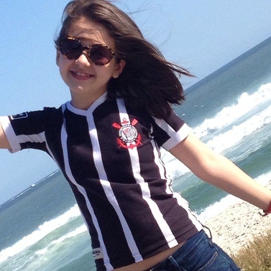 Torcedora do Corinthians, Klara sempre mostra seu amor ao time de futebol nas redes sociais