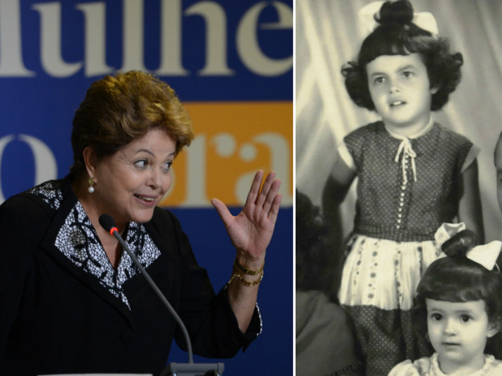 As fotos de criança da presidente Dilma Rousseff se tornaram amplamente conhecidas nos últimos anos, em especial uma de toda a sua família, em que ela aparece com o cabelo preso para cima