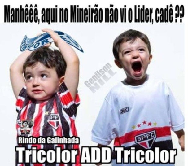 Além de tirar uma onda com os rivais corintianos, os são paulinos aproveitaram a vitória importante sobre o Cruzeiro para se vangloriarem pelas redes sociais