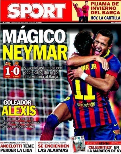 Com outra boa atuação do brasileiro, a imprensa da Espanha já mostrou que não sabe mais como elogiar o camisa 11 do Barcelona. Desta vez, Neymar foi classificado como mágico, genial, salva-vidas, entre outras