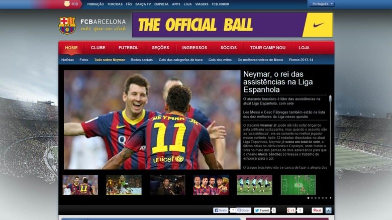 Neymar vive um momento mágico no Barcelona. O jogador completou cem dias no clube catalão e já é tratado como rei. Além disso, as muitas boas atuações do jogador fazem com que ele seja cotado para estar entre os três melhores jogadores do mundo. Neymar é tido como rei das assistências na Liga Espanhola, já possui sete passes a gol. Quanto aos tentos, são 4, três deles no Campeonato Espanhol. O jogador é considerado pelos torcedores do Barça como o melhor jogador da equipe, atualmente, desbancando o craque Lionel Messi, que não vem tendo um bom momento
