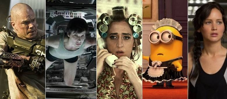 Houve produções de ação, suspense, comédia e até animação entre os destaques de 2013