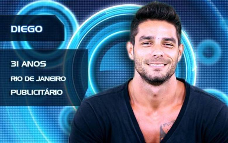Diego tem 31 anos, é do Rio de Janeiro, é publicitárioBBB14: Diego Grossi adora exibir o corpão nas redes sociais
