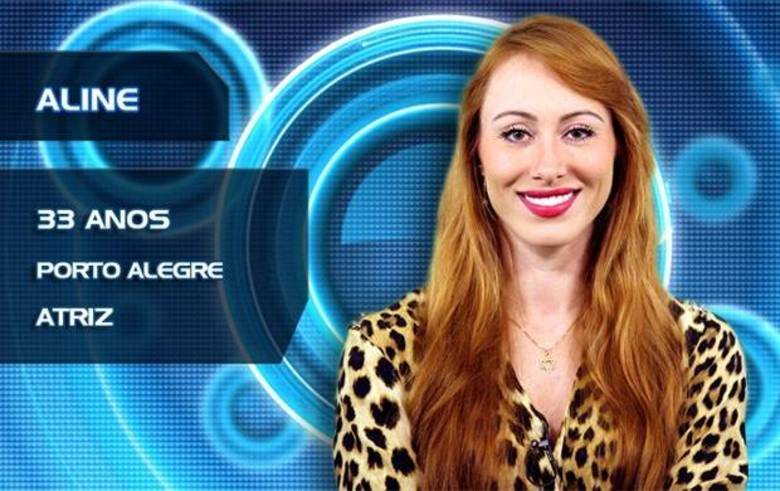 Aline tem 33 anos, é atriz, de Porto Alegre, no Rio Grande do SulBBB14: Aline Dahlen é atriz e já contracenou com Susana Vieira
