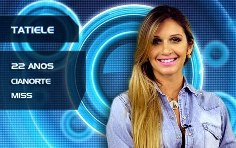 Tatiele tem 22 anos, é miss, de Cianorte, no ParanáBBB14: Tatiele Polyana é fã do ex-BBB Rodrigão