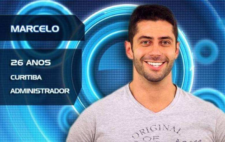 Marcelo tem 26 anos, é administrador, de Curitiba, no ParanáBBB14: Marcelo Zagonel é um rapaz de família