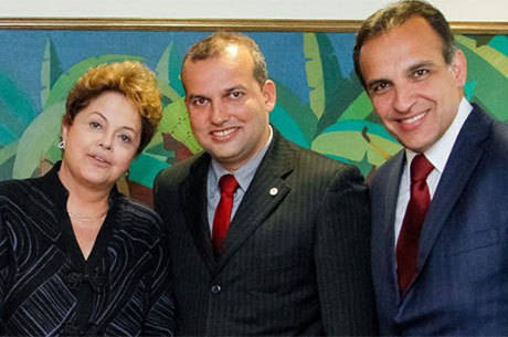 Eurípedes esteve com Dilma e o deputado Hugo Leal em novembro